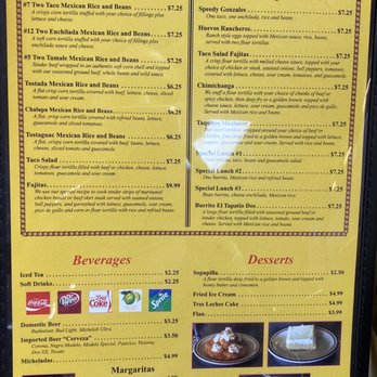 El Tapatio Dos - Menu - Mexican Near Me - Westlake, Louisiana