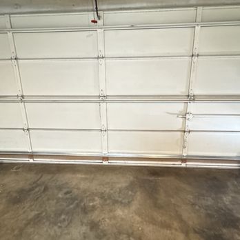 Around The Clock Garage Doors - After the repair, new bottom beam and back on the tracks! Also fixed my motor so my door opens the 100% and not stuck at 3/4 open ‍ - Garage Door Services Near Me - San Jose, California