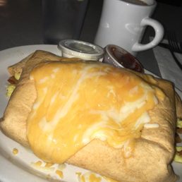 Breakfast burrito! They weren't lying when they said it was massive