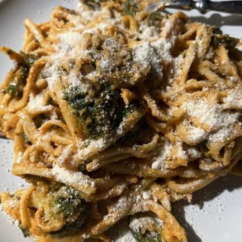 Ember & Greens - Jalapeño Pasta with broccoli (heated up a day later) - New American Near Me - Houston, Texas Ember & Greens - Jalapeño Pasta with broccoli (heated up a day later) - New American Near Me - Houston, Texas