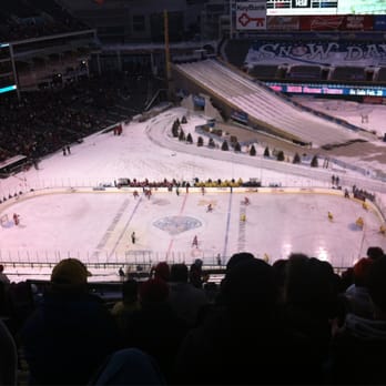 Progressive Field - Frozen Diamond Faceoff OSU v. Michigan 1/15/12 - Stadiums & Arenas Near Me - Cleveland, Ohio Progressive Field - Frozen Diamond Faceoff OSU v. Michigan 1/15/12 - Stadiums & Arenas Near Me - Cleveland, Ohio