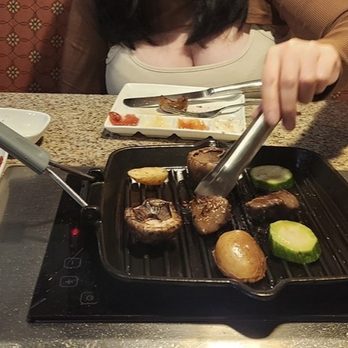 The Melting Pot - Grilling our meat and vegetables - Fondue Near Me - Roswell, Georgia The Melting Pot - Grilling our meat and vegetables - Fondue Near Me - Roswell, Georgia