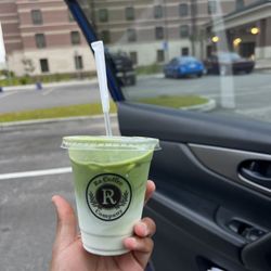Ra Coffee Company - Charleston AFB - 12 oz Matcha Latte w/ Whole milk no sweetener.