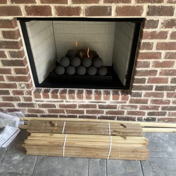 Tennessee Fireplace Service - Another Ventless Fireball install on a patio - Fireplace Services Near Me - Columbia , Tennessee