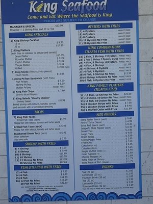 Menu photo 2 King Seafood Corpus Christi, TX