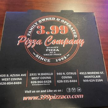 3.99 Pizza Co #5 - The box to go - Pizza Near Me - Glendora, California