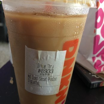 Dunkin' - "Signature" Pumpkin Spice Latte, iced/decaf - Donuts Near Me - Raytown, Missouri
