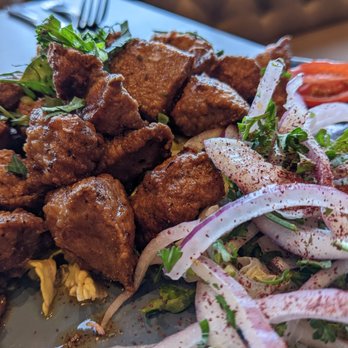 Truva Turkish Kitchen - Pan fried veal liver - Turkish Near Me - Cincinnati, Ohio Truva Turkish Kitchen - Pan fried veal liver - Turkish Near Me - Cincinnati, Ohio
