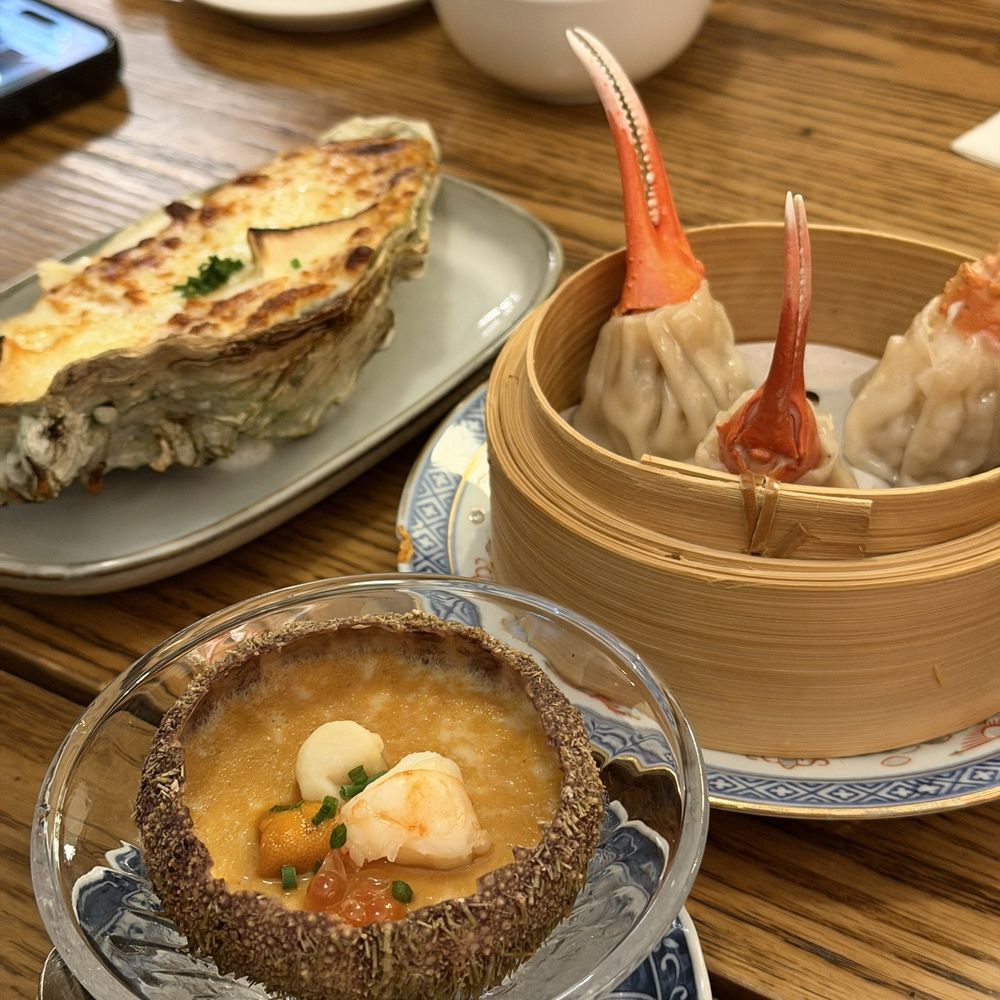 Toyokan Plaza - jumbo oyster, crab shumai, silky uni - Japanese Near Me - Vancouver, British Columbia Toyokan Plaza - jumbo oyster, crab shumai, silky uni - Japanese Near Me - Vancouver, British Columbia