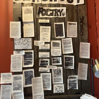 Analog coffee - Blackout poetry, writing, art area. - Coffee & Tea Near Me - Madison, Indiana