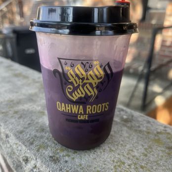 Qahwa Roots - ICE UBE LATTE - Coffee & Tea Near Me - Brooklyn, New York Qahwa Roots - ICE UBE LATTE - Coffee & Tea Near Me - Brooklyn, New York