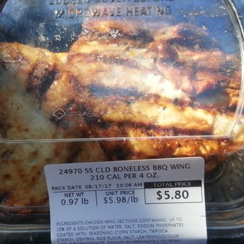 Walmart Supercenter - 3 Boneless BBQ wings(filet) - Grocery Near Me - Greensboro, North Carolina