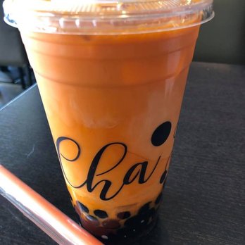Cha For Tea - Long Beach - On a boba kick!  My favorite drink here.  Thai Tea with extra boba ZERO SUGAR. - Coffee & Tea Near Me - Long Beach, California