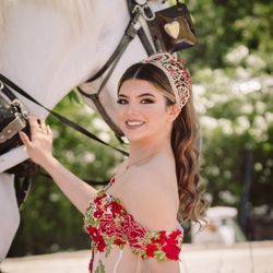 Our design shown here in a beautiful charro photoshoot in a rancho here in sacramento