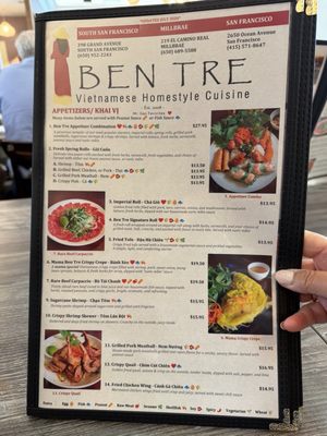 Menu photo 3 Ben Tre San Francisco, CA