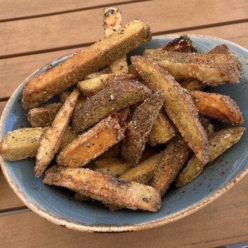 Sand Hill Kitchen - Amazing fries!! You can tell a lot of love went into these bad boys. - New American Near Me - Menlo Park, California Sand Hill Kitchen - Amazing fries!! You can tell a lot of love went into these bad boys. - New American Near Me - Menlo Park, California