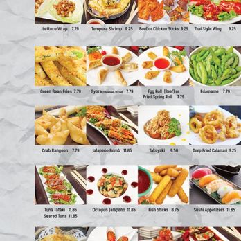 Volcano - a variety of appetizers on a menu - Sushi Bars Near Me - Midland, Texas Volcano - a variety of appetizers on a menu - Sushi Bars Near Me - Midland, Texas