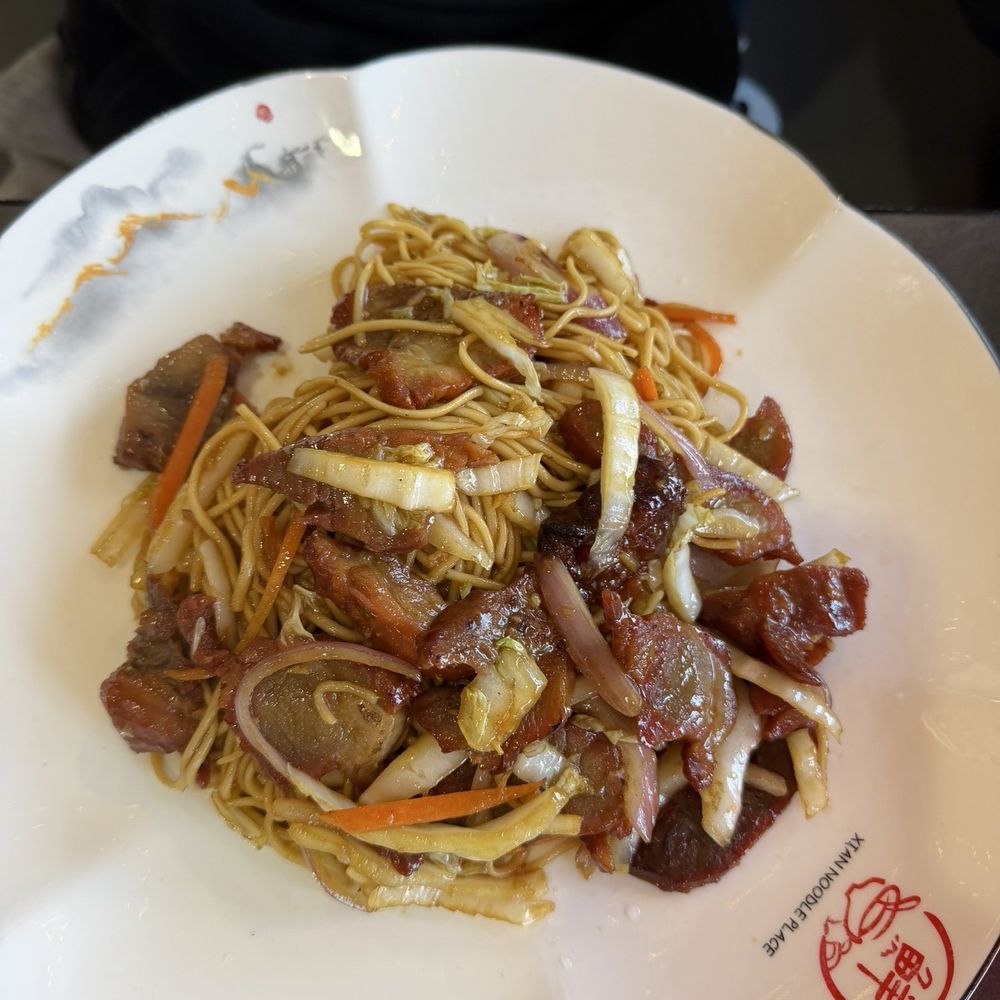 Xian Noodle Place - Honey BBQ Pork Stir Fry Noodles - Chinese Near Me - Fort Walton Beach, Florida