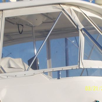 Island Canvas - Makrolon Semi Rigid Glass Enclosure - Boat Repair Near Me - Vista, California