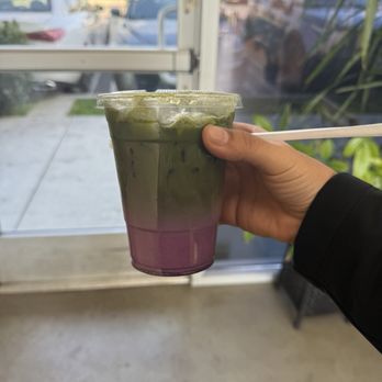 Buna Coffee House and Tea - Ube Matcha Latte - Coffee & Tea Near Me - Inglewood, California