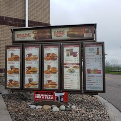 Wendy's - Breakfast menu board