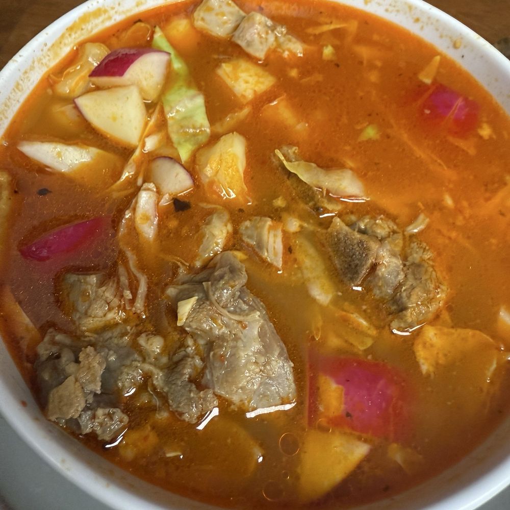 Don Chon Menudo - Small pozole. This one is the 24 oz still a good portion. - Mexican Near Me - Pacoima, California