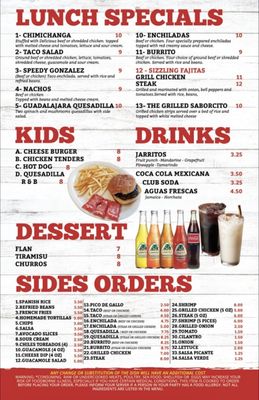 Menu photo 7 El Saborcito Mexican Food Griffin, GA Menu photo 7 El Saborcito Mexican Food Griffin, GA