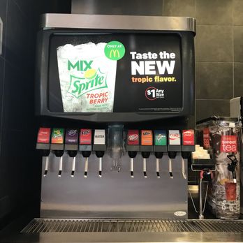 McDonald's - a soda dispenser in a restaurant - Fast Food Near Me - Alachua, Florida