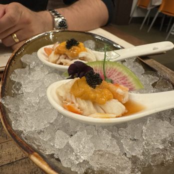Kata Robata - Crab, Uni, caviar spoon (cold app) - Sushi Bars Near Me - Houston, Texas Kata Robata - Crab, Uni, caviar spoon (cold app) - Sushi Bars Near Me - Houston, Texas