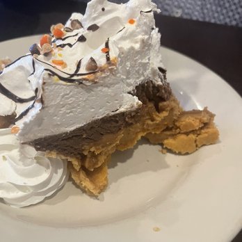 Rusty's Riverfront Grill - Peanut Butter Chocolate pie. All the desserts there are AMAZING! - Seafood Near Me - Vicksburg, Mississippi Rusty's Riverfront Grill - Peanut Butter Chocolate pie. All the desserts there are AMAZING! - Seafood Near Me - Vicksburg, Mississippi