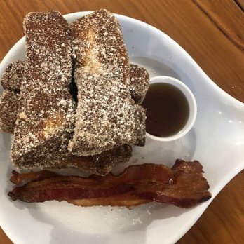 Ruby Slipper Orange Beach - Cinnamon French Toast Batons with applewood smoked bacon - Cafes Near Me - Orange Beach, Alabama