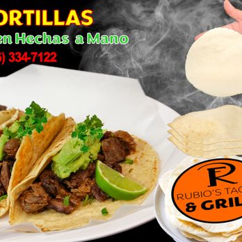 Rubio's Tacos & Grill - a plate of tacos and a tortilla - Mexican Near Me - Carmichael, California Rubio's Tacos & Grill - a plate of tacos and a tortilla - Mexican Near Me - Carmichael, California