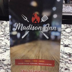 Madison Inn - Menu cover