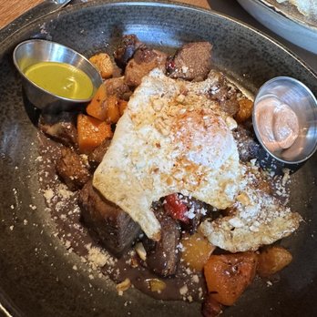 Root Down - Short rib hash - New American Near Me - Denver, Colorado Root Down - Short rib hash - New American Near Me - Denver, Colorado