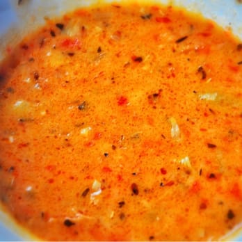 Hukilau Lanai - I think it was roasted pepper soup. - Seafood Near Me - Kapaa, Hawaii