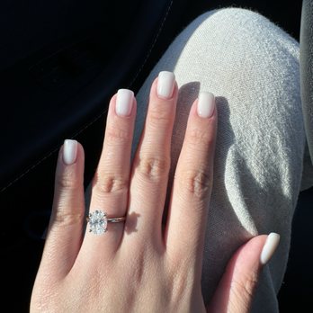 Fairy Craft Nails - A little shimmer on my milky nails to match my ring :) - Nail Technicians Near Me - Fremont, California Fairy Craft Nails - A little shimmer on my milky nails to match my ring :) - Nail Technicians Near Me - Fremont, California