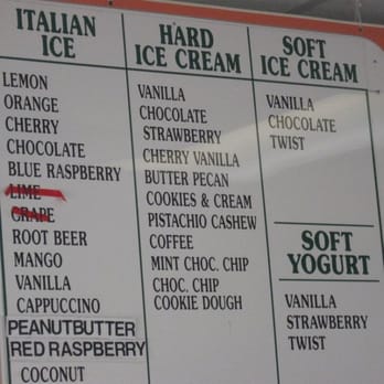 Strollos Italian Ice - Strollo's menu - Ice Cream & Frozen Yogurt Near Me - Belmar, New Jersey Strollos Italian Ice - Strollo's menu - Ice Cream & Frozen Yogurt Near Me - Belmar, New Jersey