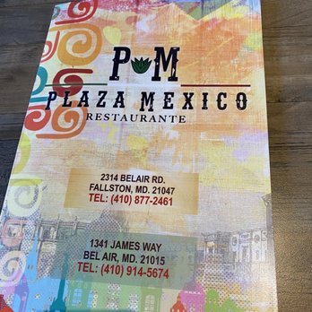 Plaza Mexico - The menu - Mexican Near Me - Bell Air, Maryland
