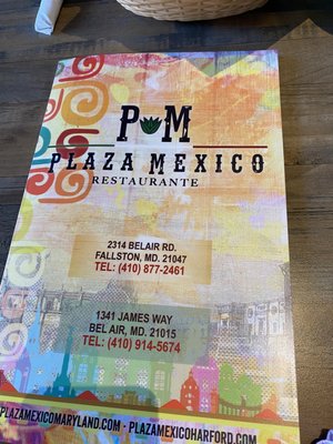Menu photo 8 Plaza Mexico Bell Air, MD