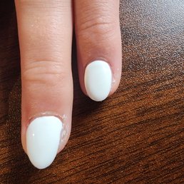 Nail filed too skinny on one side