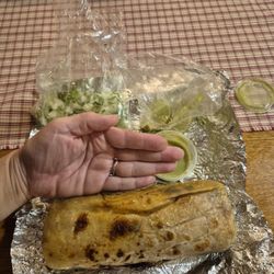 Taqueria La Oaxaquena - Not exaggerating this burrito is huge!