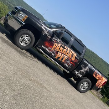 Parkers Pitt - a pickup truck parked in a parking lot - Barbeque Near Me - Middleport, New York Parkers Pitt - a pickup truck parked in a parking lot - Barbeque Near Me - Middleport, New York