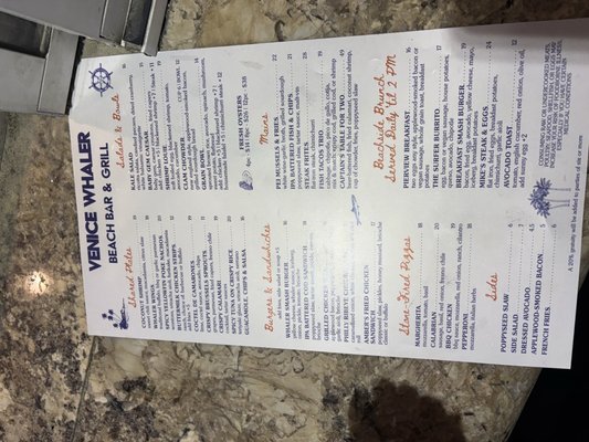 Menu photo 6 The Venice Whaler Venice, CA Menu photo 6 The Venice Whaler Venice, CA