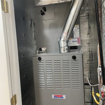 Etsitty’s Heating And Cooling - After: unit closet was remodeled and furnace replaced and ready for Refigerated air - Heating & Air Conditioning/HVAC Near Me