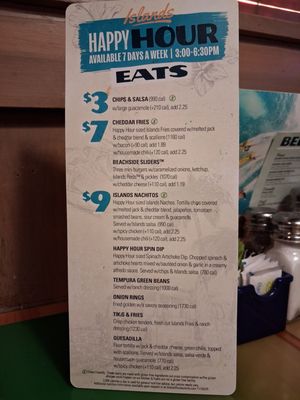 Menu photo 1 Islands Restaurant Vista, CA