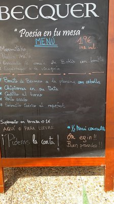Menu photo 1 Birjilanda Bakio, C Menu photo 1 Birjilanda Bakio, C