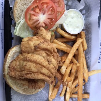 Eagles Nest Restaurant - Fish Burger Haddock - Seafood Near Me - Brewer, Maine Eagles Nest Restaurant - Fish Burger Haddock - Seafood Near Me - Brewer, Maine