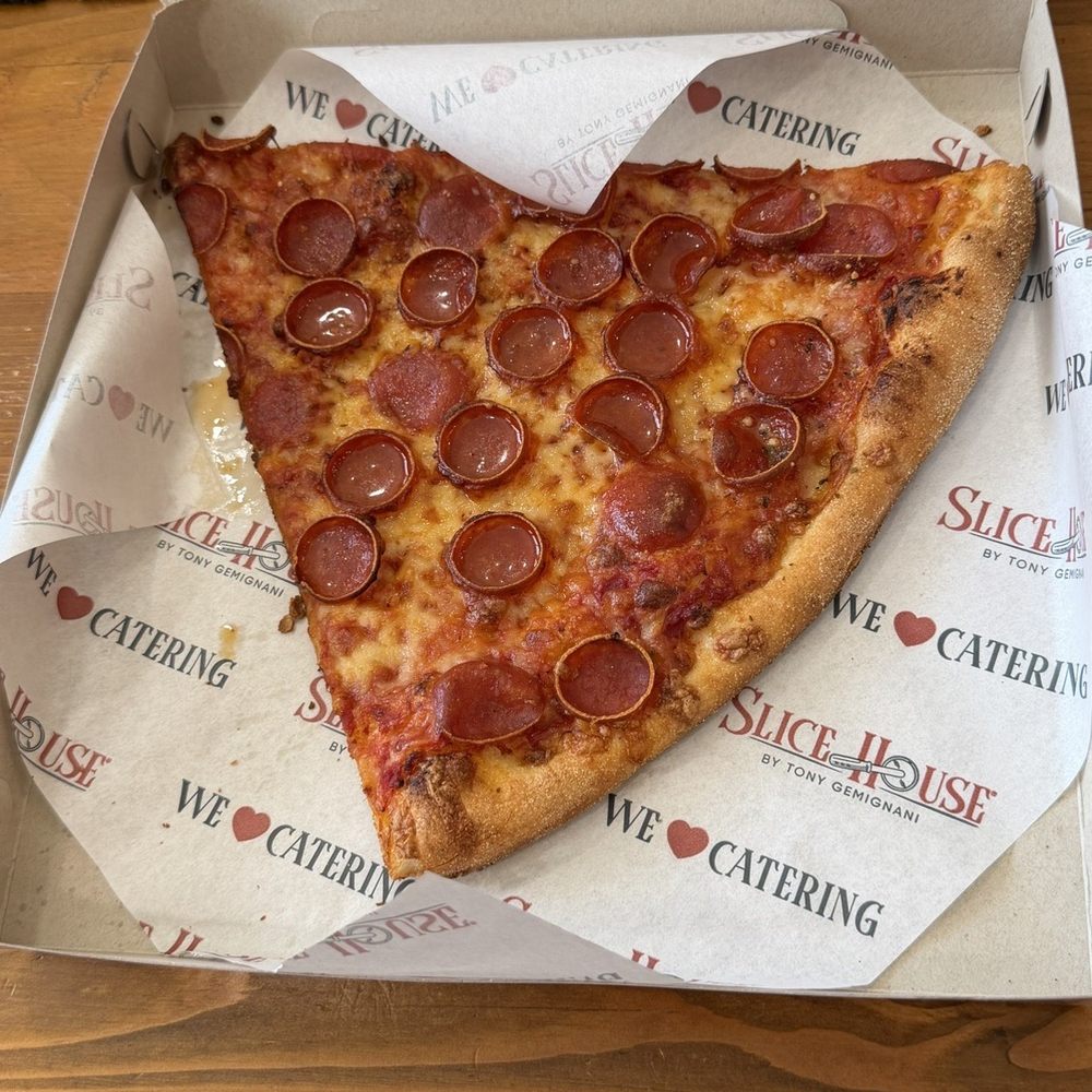 Slice House by Tony Gemignani - NY Style Pepperoni Slice - Pizza Near Me - Folsom, California Slice House by Tony Gemignani - NY Style Pepperoni Slice - Pizza Near Me - Folsom, California