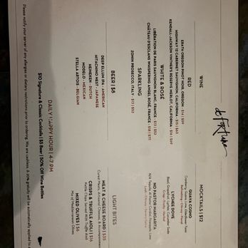De Fortune - Menu - Cocktail Bars Near Me - Houston, Texas De Fortune - Menu - Cocktail Bars Near Me - Houston, Texas