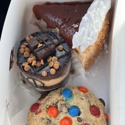 Lucy's Cake - Cookie, mini Reese's peanut butter parfait, Guava Cheese Cake Slice